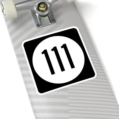 Iowa 111 (Iowa) (Road Sign) STICKER Vinyl Kiss-Cut Decal - The Sticker Space