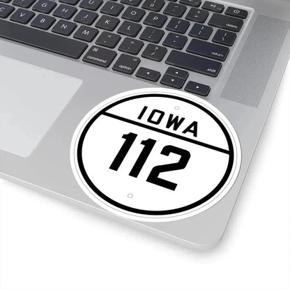 Iowa 112 1926 (Iowa) (Road Sign) STICKER Vinyl Kiss-Cut Decal - The Sticker Space
