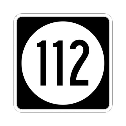 Iowa 112 (Iowa) (Road Sign) STICKER Vinyl Kiss-Cut Decal 6 Inch White - The Sticker Space