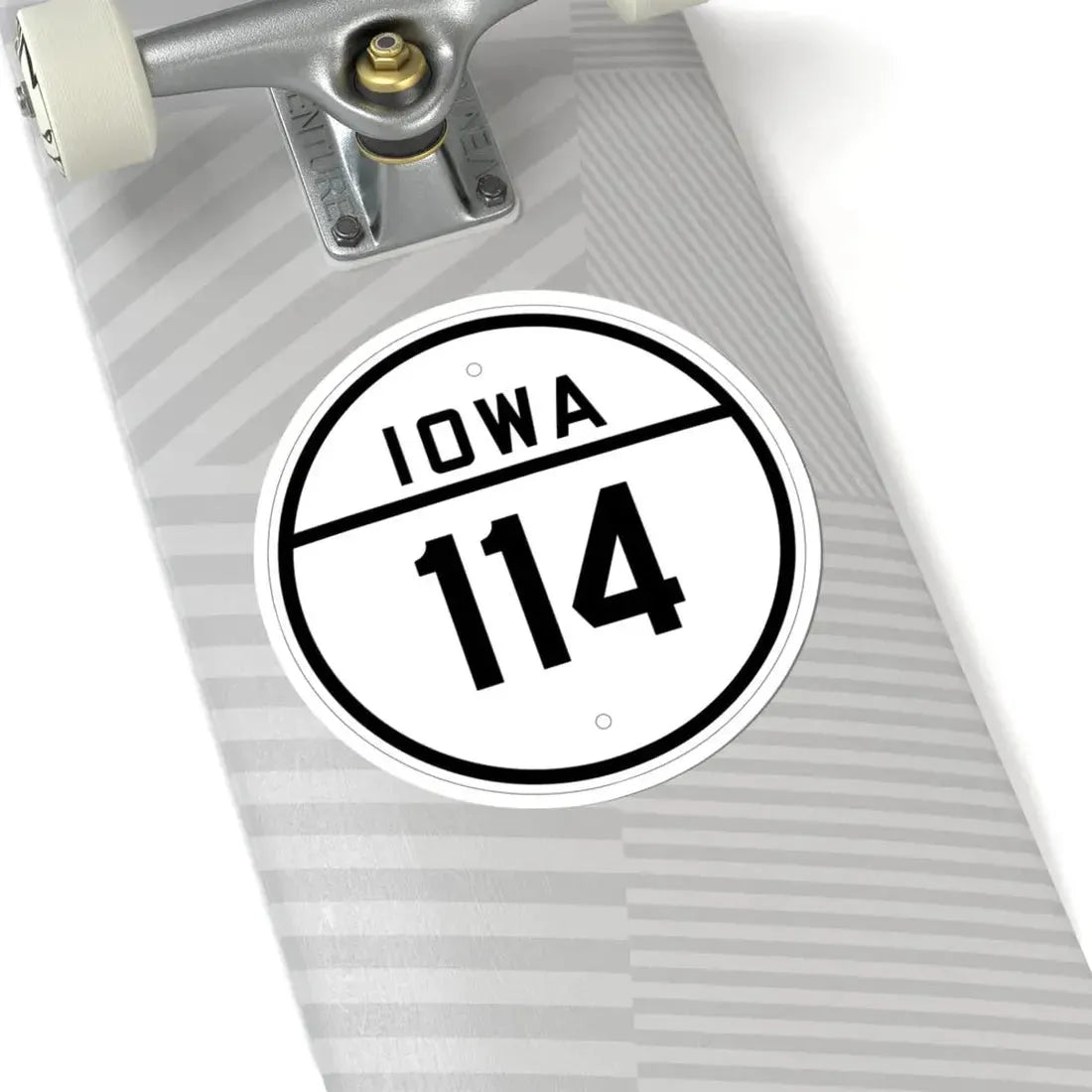 Iowa 114 1926 (Iowa) (Road Sign) STICKER Vinyl Kiss-Cut Decal - The Sticker Space