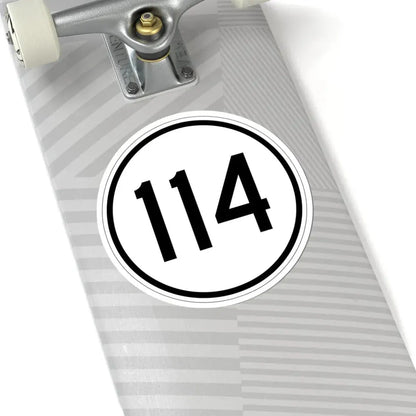 Iowa 114 1950 (Iowa) (Road Sign) STICKER Vinyl Kiss-Cut Decal - The Sticker Space