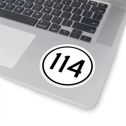 Iowa 114 1950 (Iowa) (Road Sign) STICKER Vinyl Kiss-Cut Decal - The Sticker Space