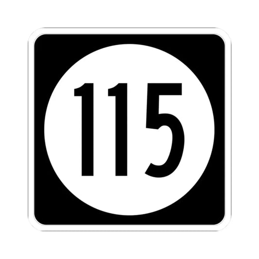 Iowa 115 (Iowa) (Road Sign) STICKER Vinyl Kiss-Cut Decal 2 Inch White - The Sticker Space