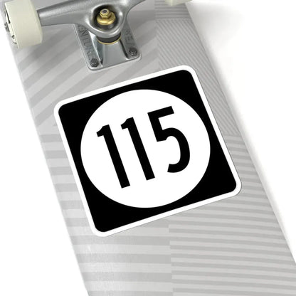 Iowa 115 (Iowa) (Road Sign) STICKER Vinyl Kiss-Cut Decal - The Sticker Space