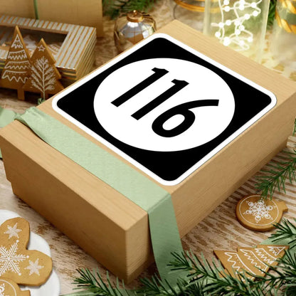 Iowa 116 (Iowa) (Road Sign) STICKER Vinyl Kiss-Cut Decal - The Sticker Space