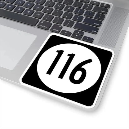 Iowa 116 (Iowa) (Road Sign) STICKER Vinyl Kiss-Cut Decal - The Sticker Space