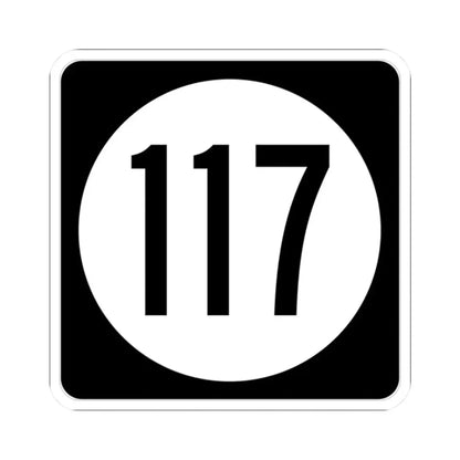 Iowa 117 (Iowa) (Road Sign) STICKER Vinyl Kiss-Cut Decal 2 Inch White - The Sticker Space