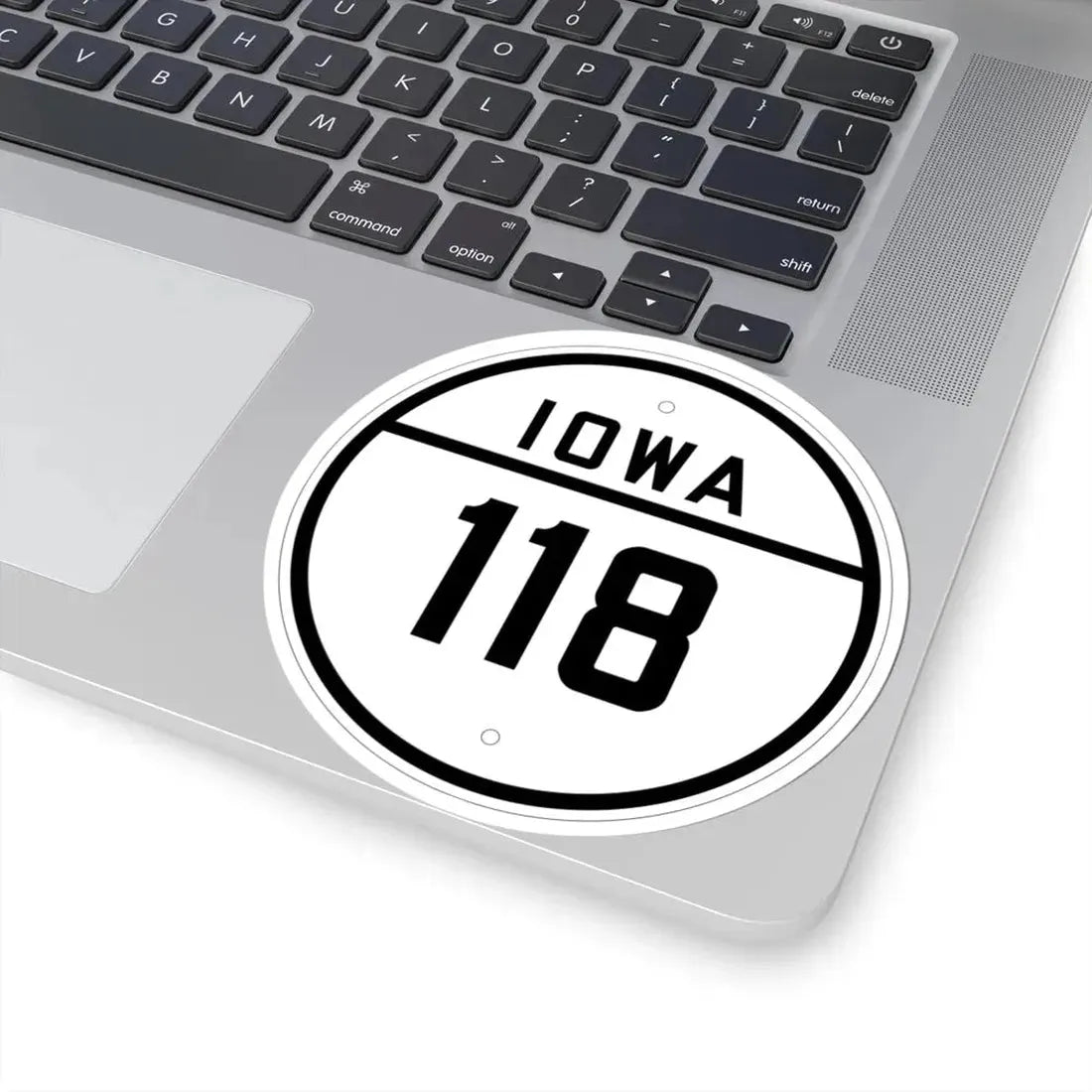 Iowa 118 1926 (Iowa) (Road Sign) STICKER Vinyl Kiss-Cut Decal - The Sticker Space