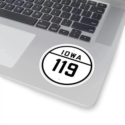 Iowa 119 1926 (Iowa) (Road Sign) STICKER Vinyl Kiss-Cut Decal - The Sticker Space
