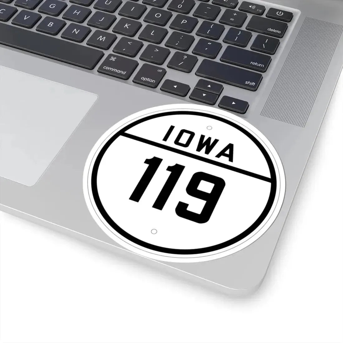 Iowa 119 1926 (Iowa) (Road Sign) STICKER Vinyl Kiss-Cut Decal - The Sticker Space