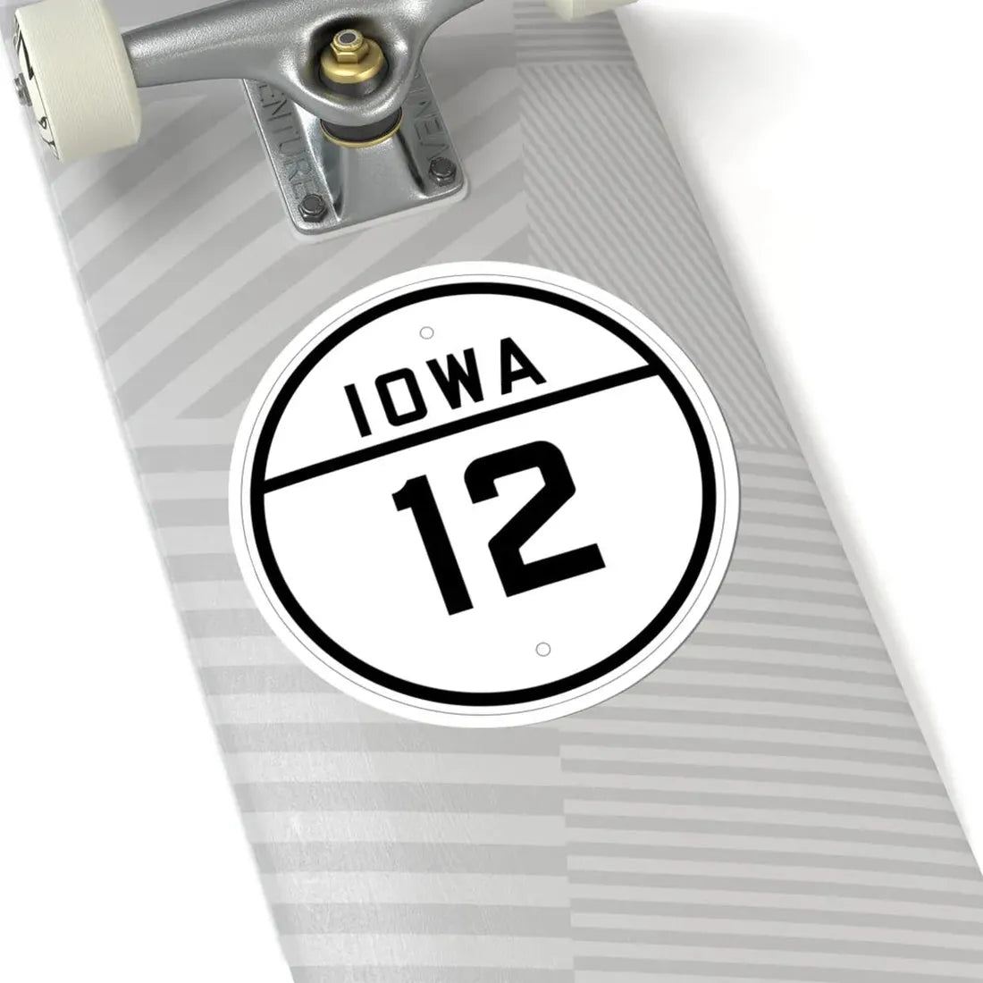 Iowa 12 1926 (Iowa) (Road Sign) STICKER Vinyl Kiss-Cut Decal - The Sticker Space