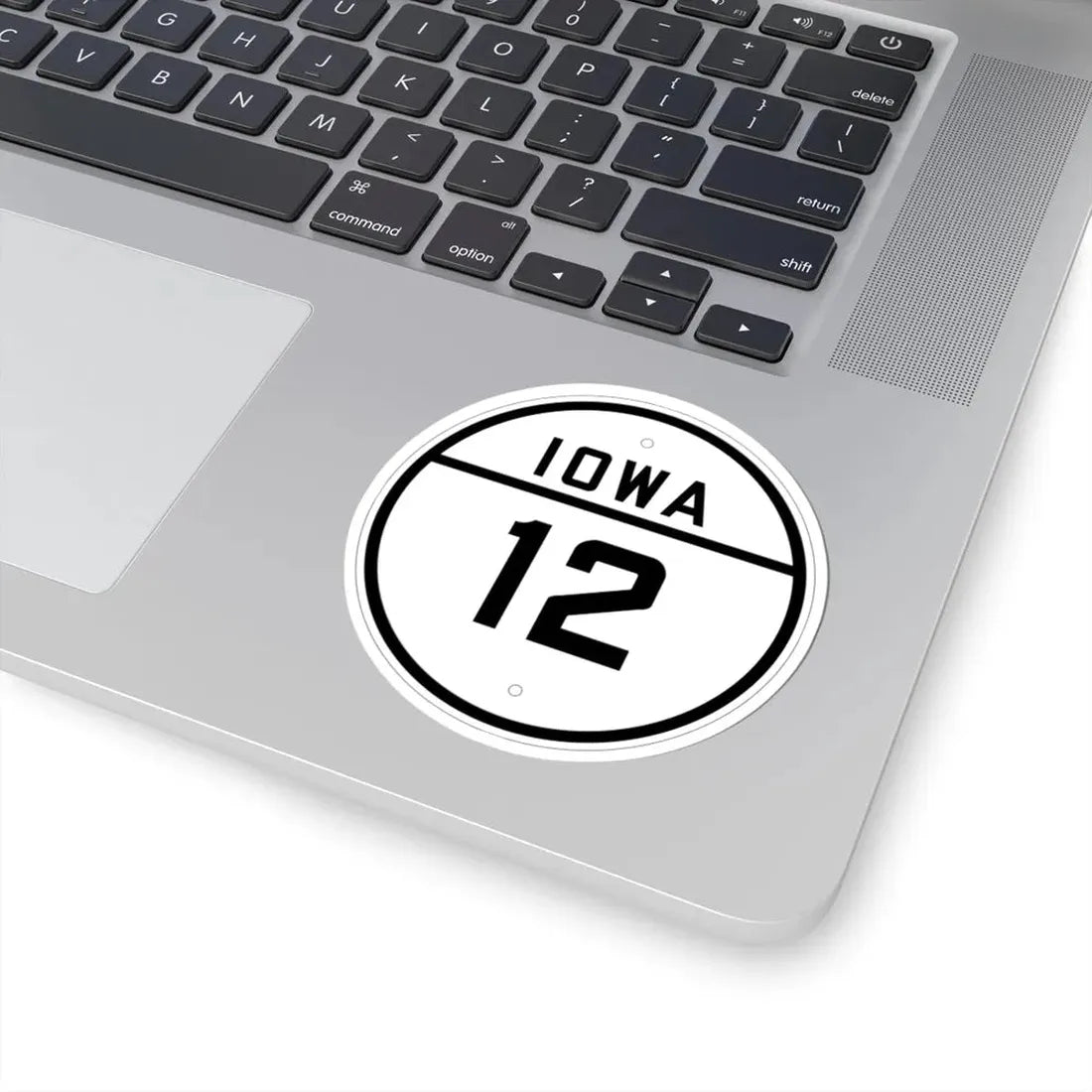 Iowa 12 1926 (Iowa) (Road Sign) STICKER Vinyl Kiss-Cut Decal - The Sticker Space