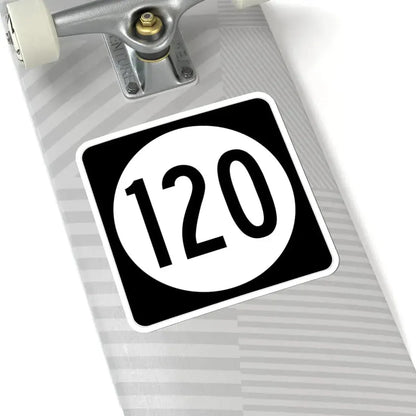 Iowa 120 (Iowa) (Road Sign) STICKER Vinyl Kiss-Cut Decal - The Sticker Space