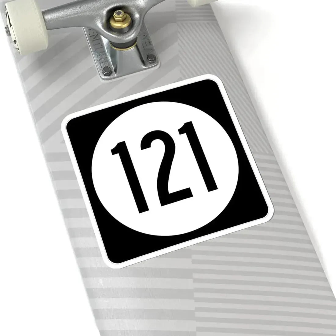 Iowa 121 (Iowa) (Road Sign) STICKER Vinyl Kiss-Cut Decal - The Sticker Space