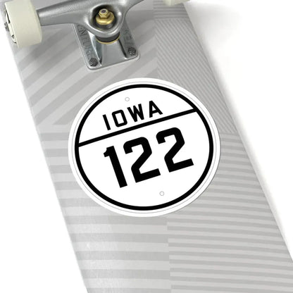Iowa 122 1926 (Iowa) (Road Sign) STICKER Vinyl Kiss-Cut Decal - The Sticker Space