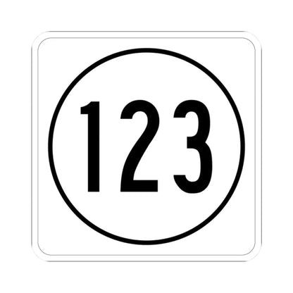 Iowa 123 1948 (Iowa) (Road Sign) STICKER Vinyl Kiss-Cut Decal 2 Inch White - The Sticker Space
