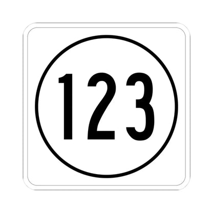 Iowa 123 1948 (Iowa) (Road Sign) STICKER Vinyl Kiss-Cut Decal 3 Inch White - The Sticker Space