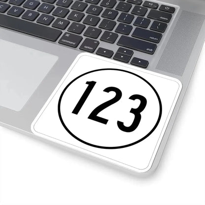 Iowa 123 1948 (Iowa) (Road Sign) STICKER Vinyl Kiss-Cut Decal - The Sticker Space