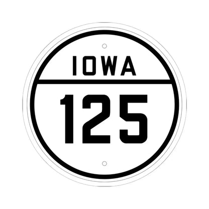 Iowa 125 1926 (Iowa) (Road Sign) STICKER Vinyl Kiss-Cut Decal 6 Inch White - The Sticker Space