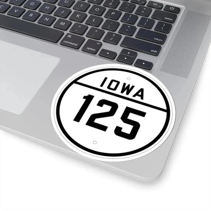 Iowa 125 1926 (Iowa) (Road Sign) STICKER Vinyl Kiss-Cut Decal - The Sticker Space
