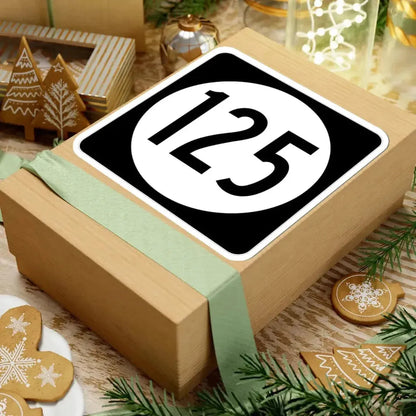 Iowa 125 (Iowa) (Road Sign) STICKER Vinyl Kiss-Cut Decal - The Sticker Space