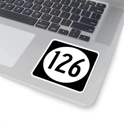 Iowa 126 (Iowa) (Road Sign) STICKER Vinyl Kiss-Cut Decal - The Sticker Space