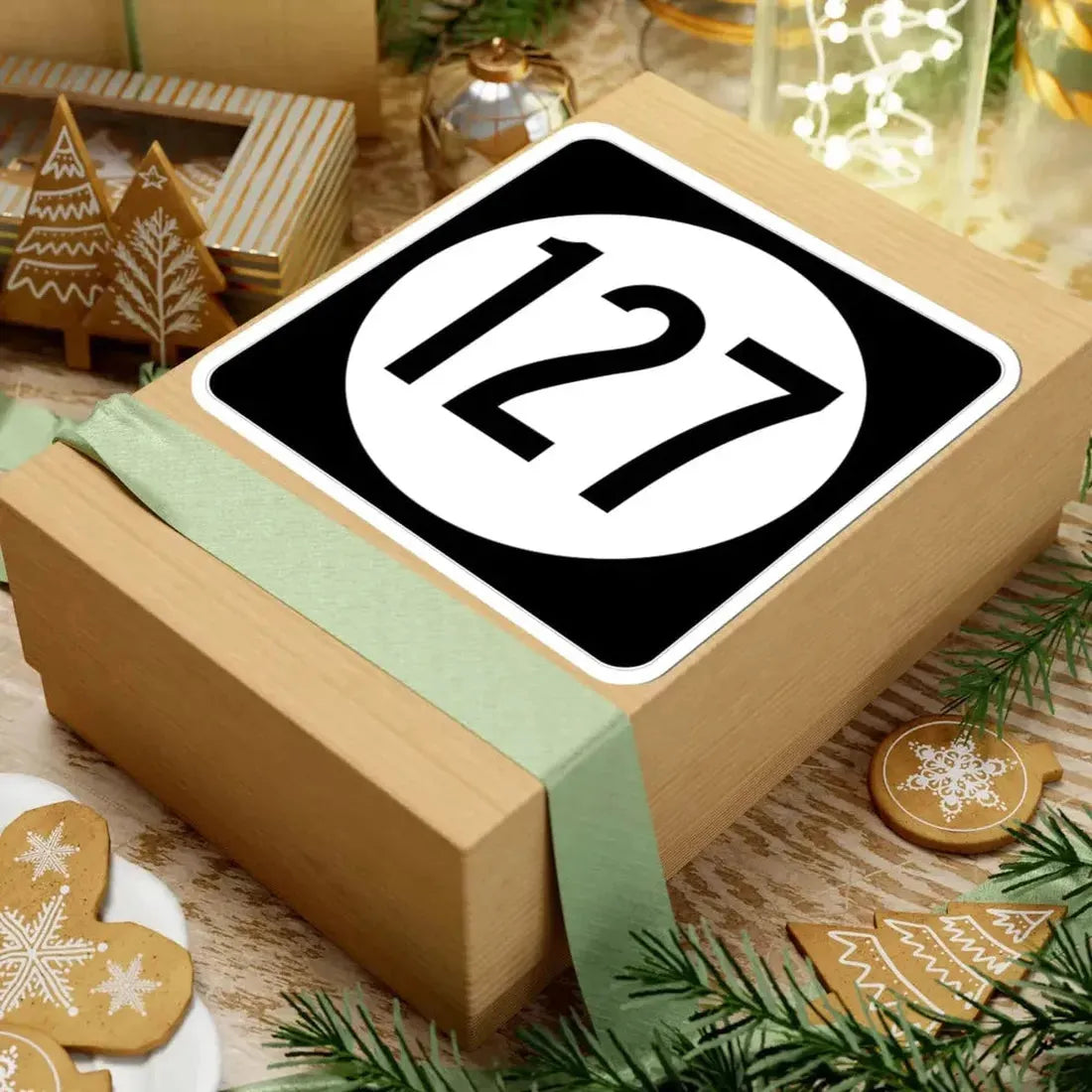 Iowa 127 (Iowa) (Road Sign) STICKER Vinyl Kiss-Cut Decal - The Sticker Space