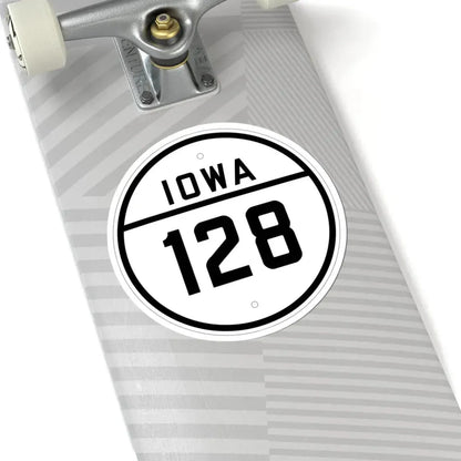 Iowa 128 1926 (Iowa) (Road Sign) STICKER Vinyl Kiss-Cut Decal - The Sticker Space
