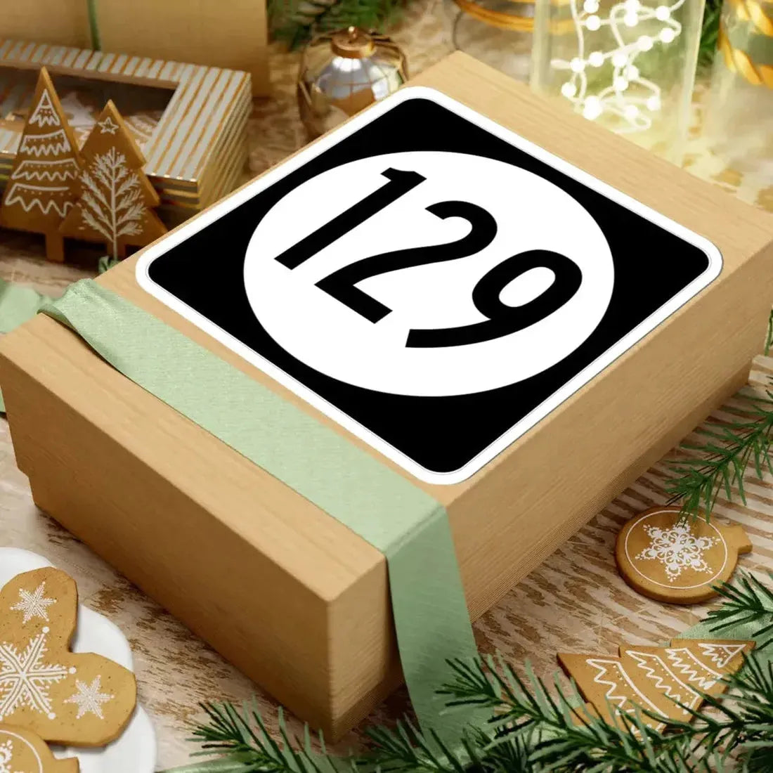 Iowa 129 (Iowa) (Road Sign) STICKER Vinyl Kiss-Cut Decal - The Sticker Space