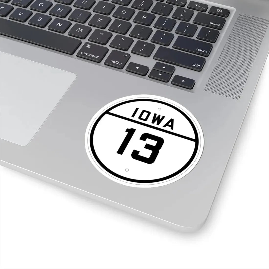 Iowa 13 1926 (Iowa) (Road Sign) STICKER Vinyl Kiss-Cut Decal - The Sticker Space