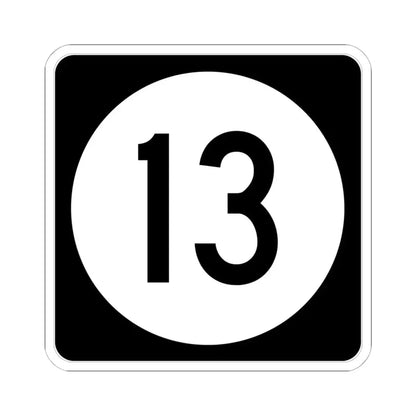 Iowa 13 (Iowa) (Road Sign) STICKER Vinyl Kiss-Cut Decal 6 Inch White - The Sticker Space