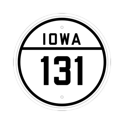 Iowa 131 1926 (Iowa) (Road Sign) STICKER Vinyl Kiss-Cut Decal 4 Inch White - The Sticker Space