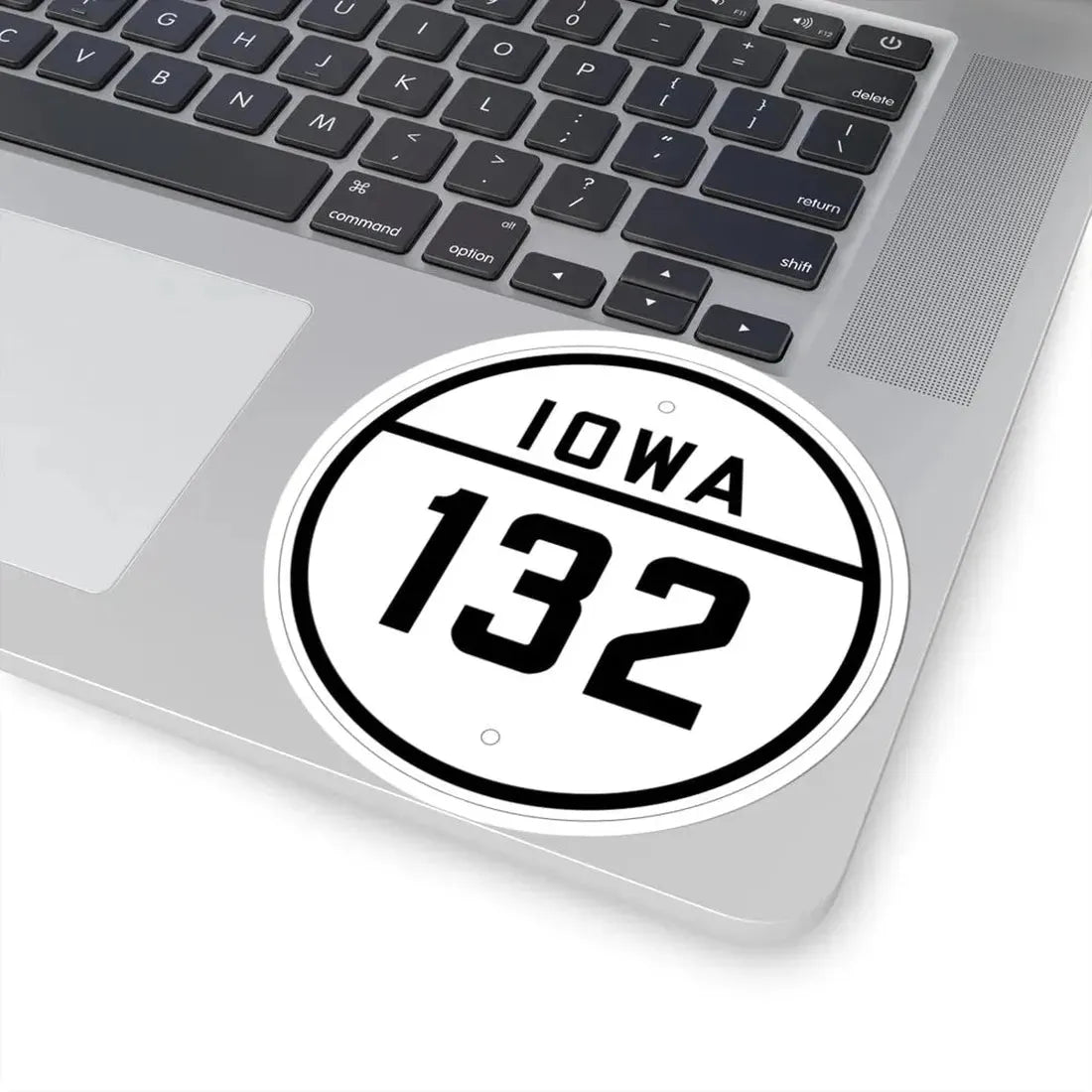 Iowa 132 1926 (Iowa) (Road Sign) STICKER Vinyl Kiss-Cut Decal - The Sticker Space