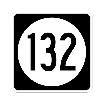 Iowa 132 (Iowa) (Road Sign) STICKER Vinyl Kiss-Cut Decal 4 Inch White - The Sticker Space