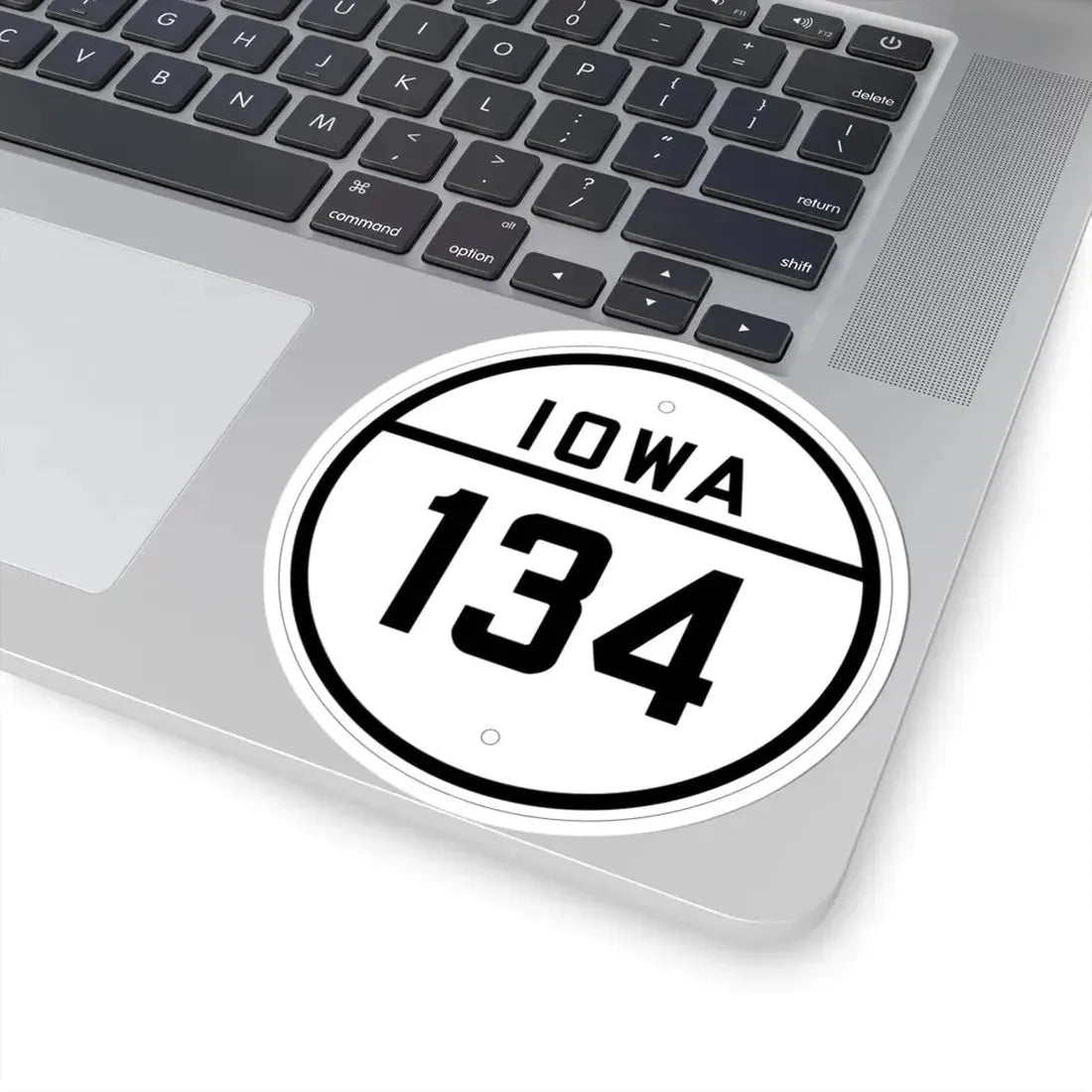 Iowa 134 1926 (Iowa) (Road Sign) STICKER Vinyl Kiss-Cut Decal - The Sticker Space