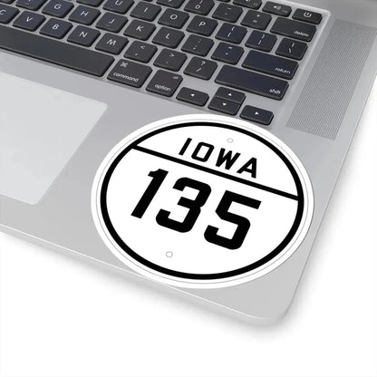 Iowa 135 1926 (Iowa) (Road Sign) STICKER Vinyl Kiss-Cut Decal - The Sticker Space