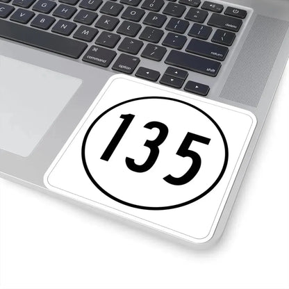 Iowa 135 1948 (Iowa) (Road Sign) STICKER Vinyl Kiss-Cut Decal - The Sticker Space