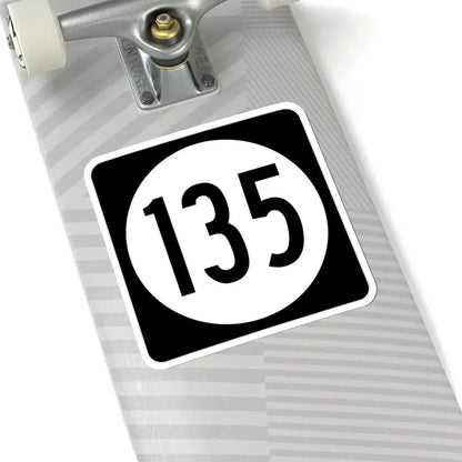 Iowa 135 (Iowa) (Road Sign) STICKER Vinyl Kiss-Cut Decal - The Sticker Space
