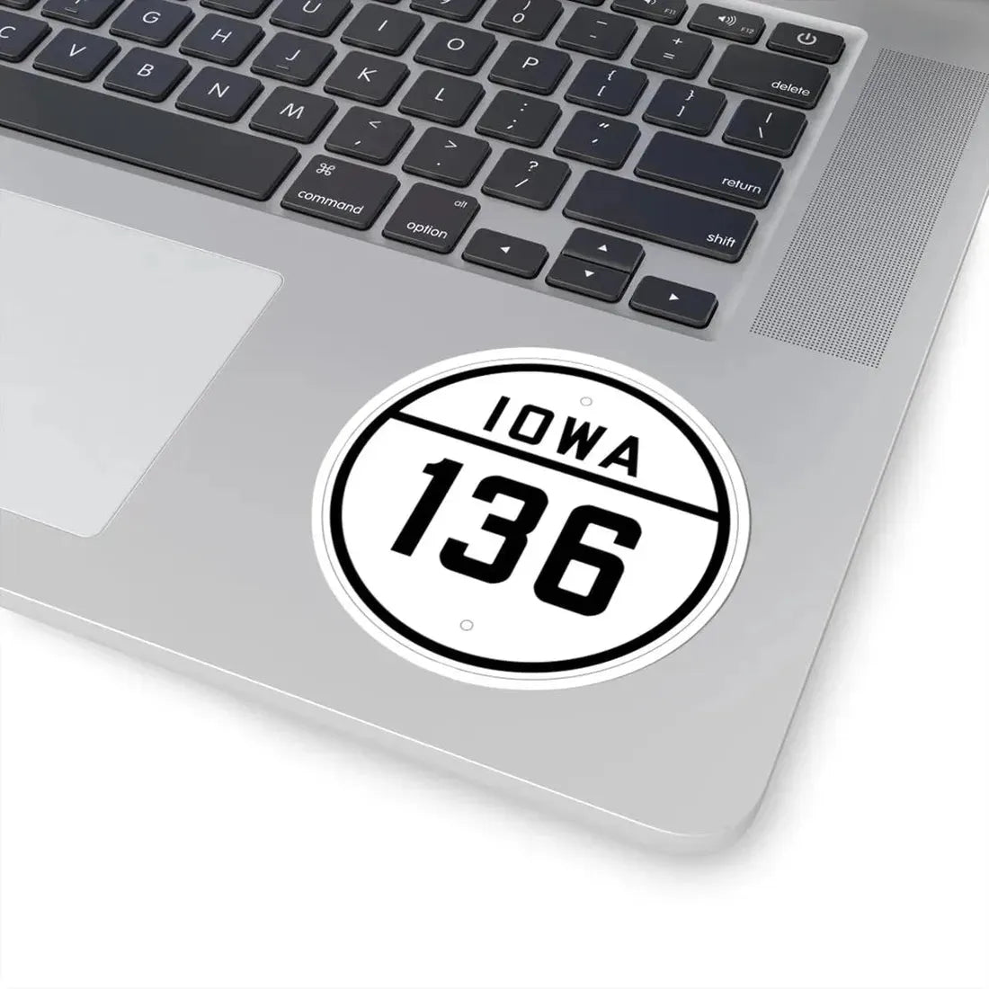 Iowa 136 1926 (Iowa) (Road Sign) STICKER Vinyl Kiss-Cut Decal - The Sticker Space