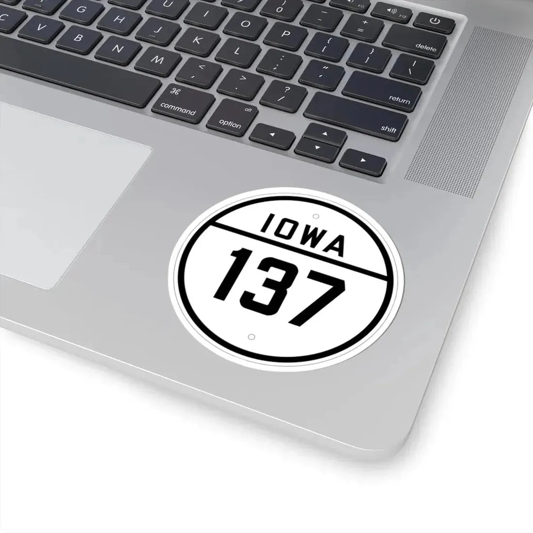 Iowa 137 1926 (Iowa) (Road Sign) STICKER Vinyl Kiss-Cut Decal - The Sticker Space