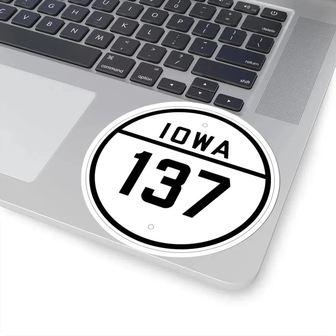 Iowa 137 1926 (Iowa) (Road Sign) STICKER Vinyl Kiss-Cut Decal - The Sticker Space