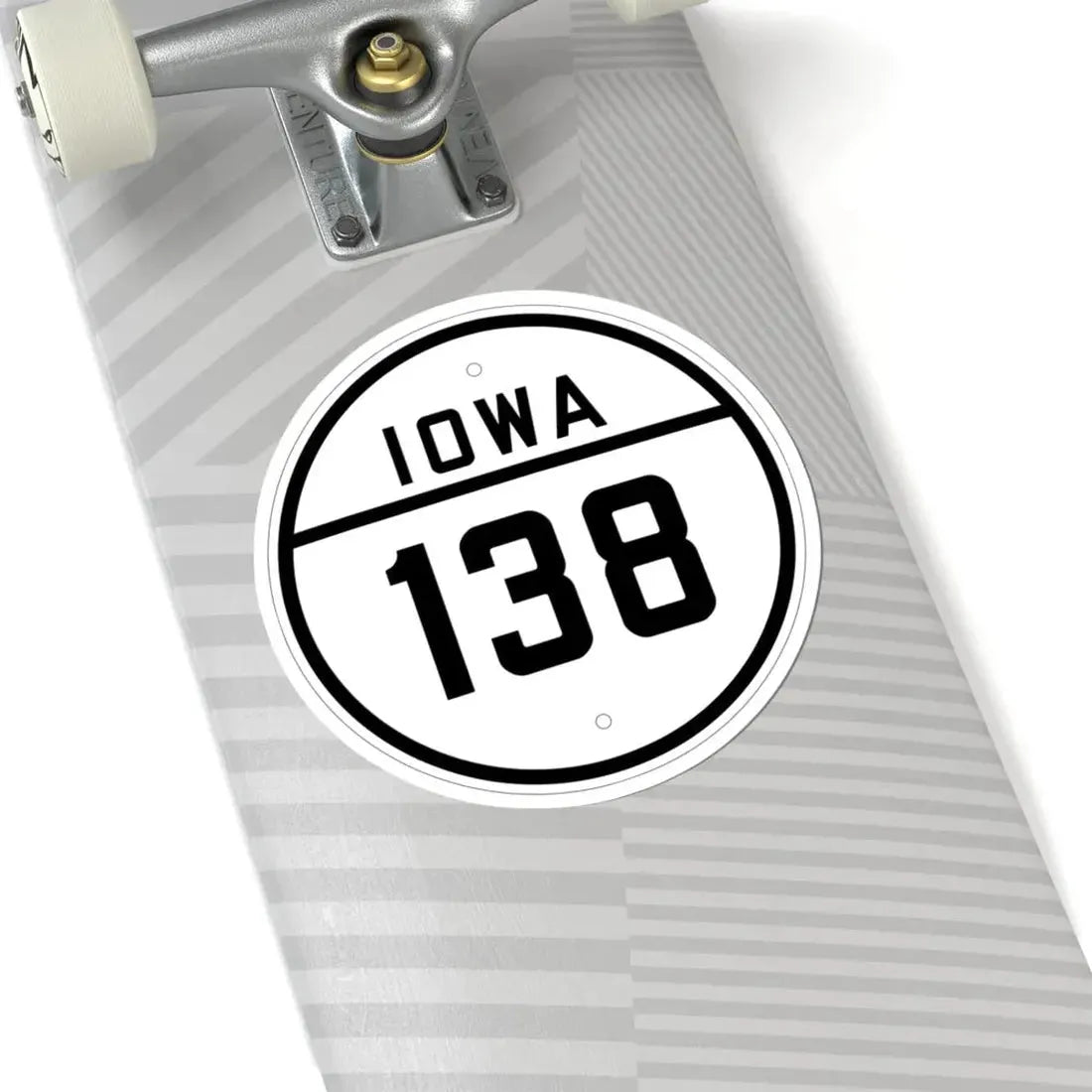 Iowa 138 1926 (Iowa) (Road Sign) STICKER Vinyl Kiss-Cut Decal - The Sticker Space