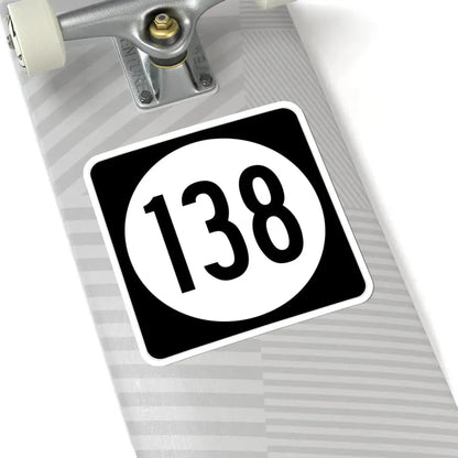 Iowa 138 (Iowa) (Road Sign) STICKER Vinyl Kiss-Cut Decal - The Sticker Space