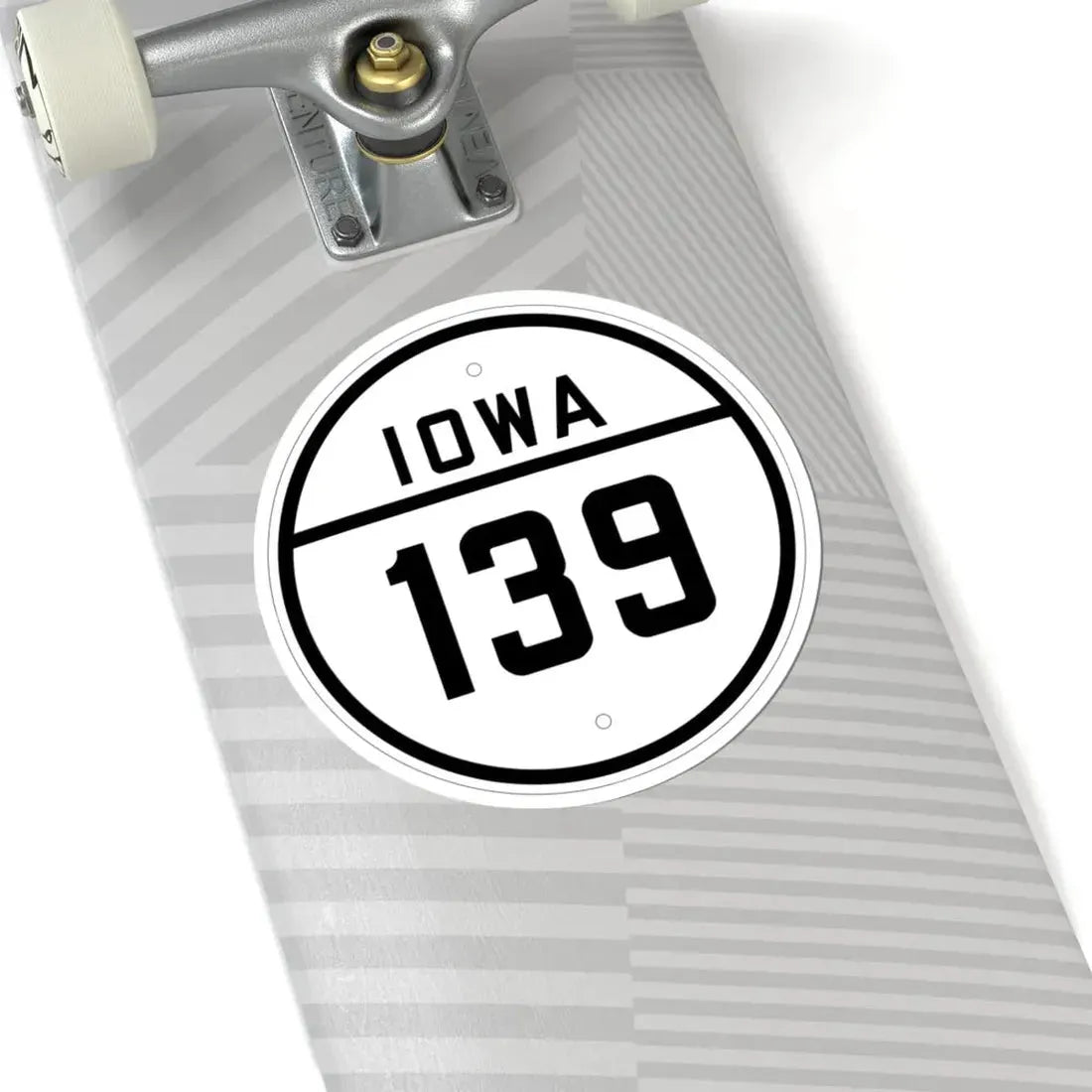 Iowa 139 1926 (Iowa) (Road Sign) STICKER Vinyl Kiss-Cut Decal - The Sticker Space