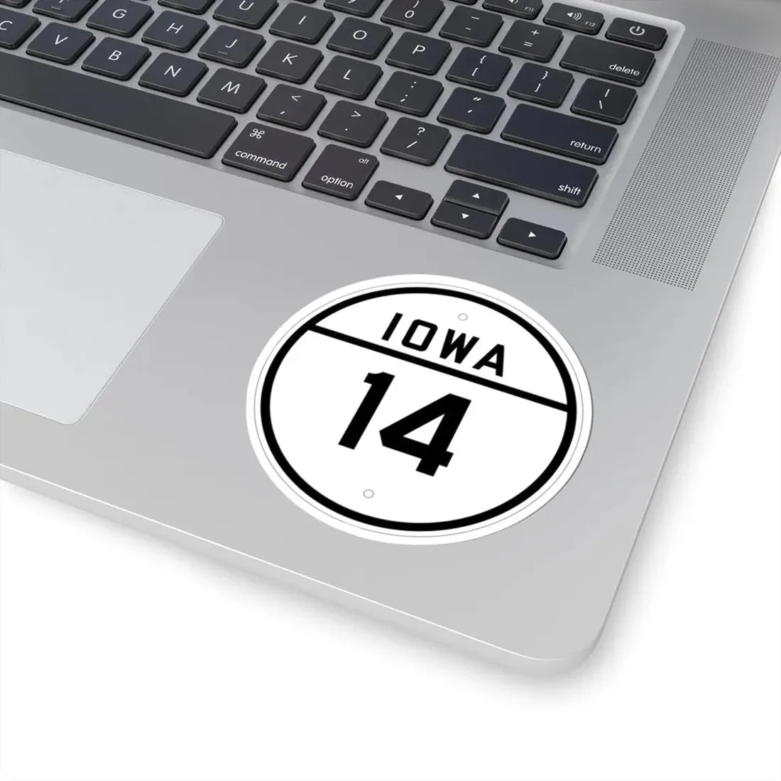 Iowa 14 1926 (Iowa) (Road Sign) STICKER Vinyl Kiss-Cut Decal - The Sticker Space