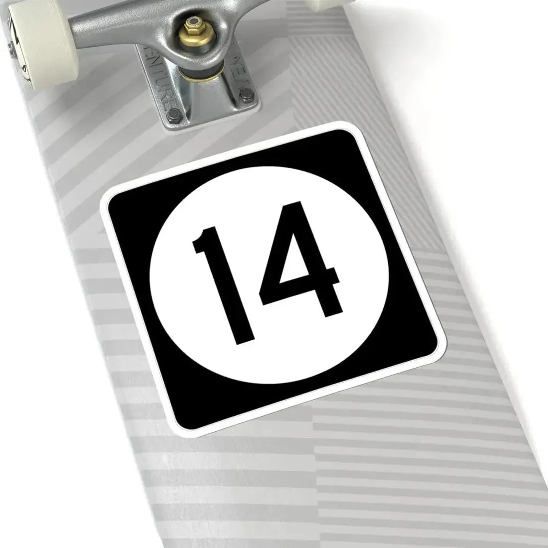 Iowa 14 (Iowa) (Road Sign) STICKER Vinyl Kiss-Cut Decal - The Sticker Space