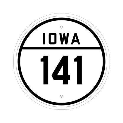 Iowa 141 1926 (Iowa) (Road Sign) STICKER Vinyl Kiss-Cut Decal 6 Inch White - The Sticker Space