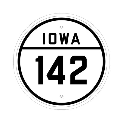 Iowa 142 1926 (Iowa) (Road Sign) STICKER Vinyl Kiss-Cut Decal 6 Inch White - The Sticker Space
