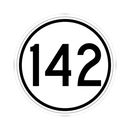 Iowa 142 1950 (Iowa) (Road Sign) STICKER Vinyl Kiss-Cut Decal 3 Inch White - The Sticker Space