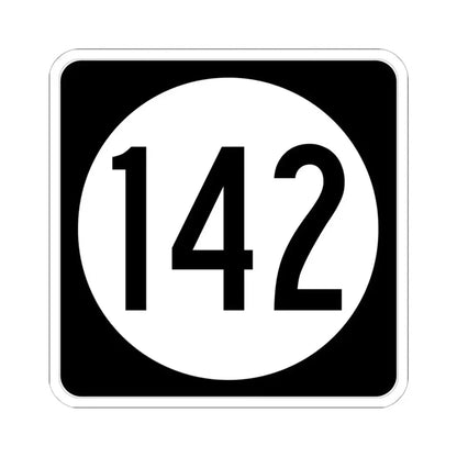 Iowa 142 (Iowa) (Road Sign) STICKER Vinyl Kiss-Cut Decal 6 Inch White - The Sticker Space